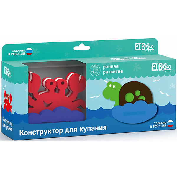 

Конструктор для купания El`Basco Toys "Краб и черепаха", 12 деталей