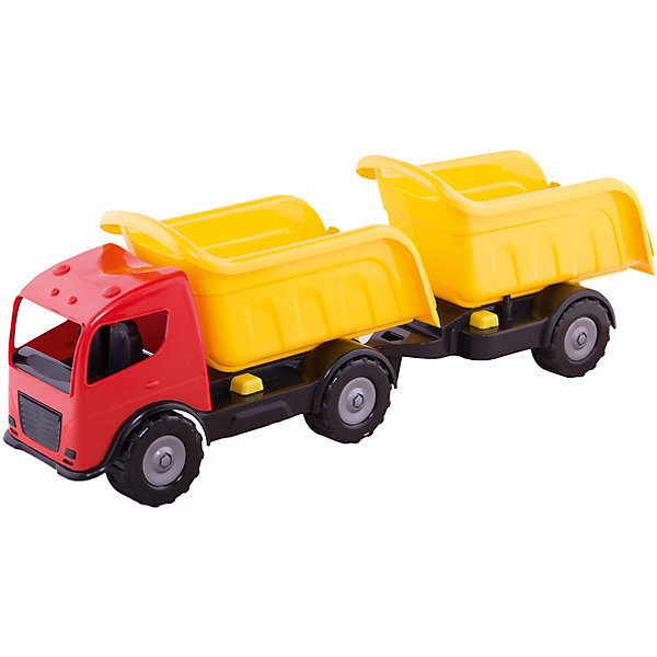 

Машинка Mochtoys "Самосвал" с прицепом, Разноцветный