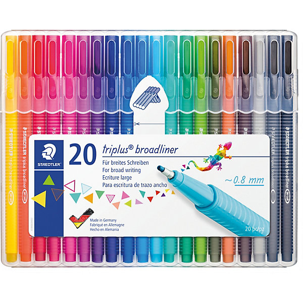 

Набор капиллярных ручек Staedtler «Triplus Broadliner», 20 цветов