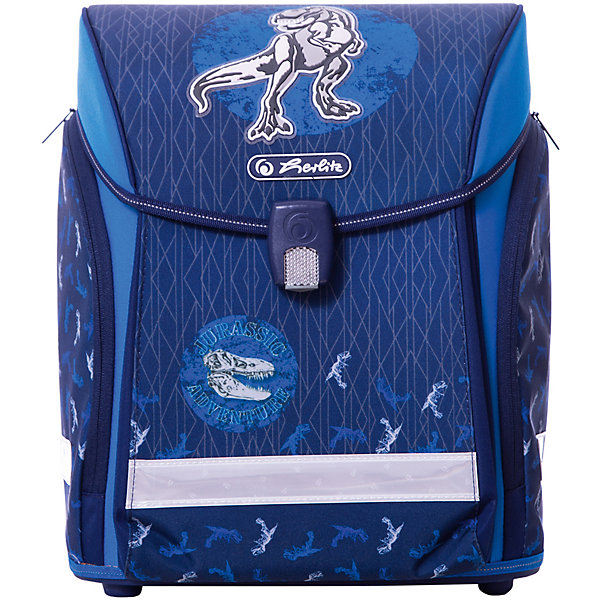 

Ранец Herlitz "Midi New" Blue Dino, без наполнения, Синий