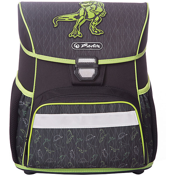 

Ранец Herlitz "Loop" Green Dino, без наполнения, Черный