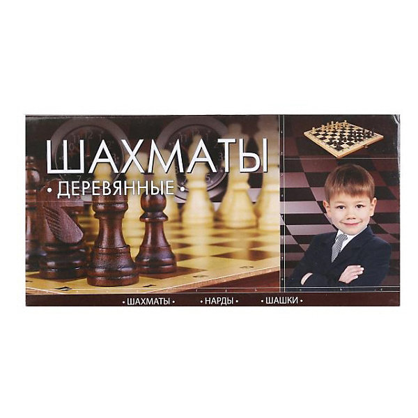 

Настольная игра Играем вместе "Шахматы", Коричневый