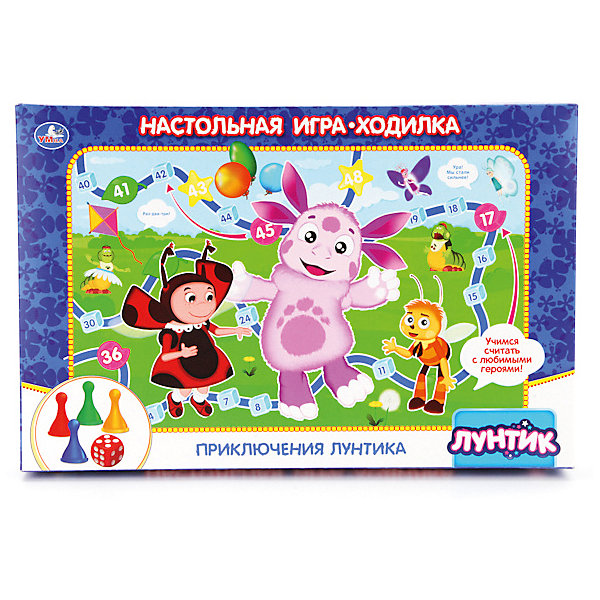 

Настольная игра-ходилка Умка "Лунтик", Фиолетовый