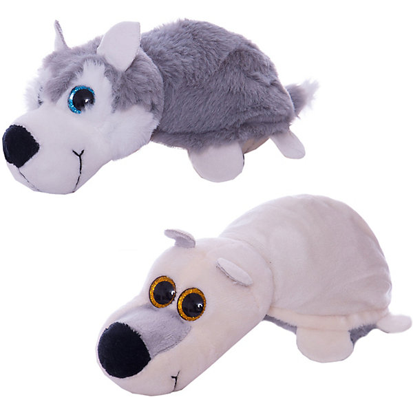 

Мягкая игрушка Teddy "Перевертыши" Волк-Белый медведь, 16 см, Разноцветный
