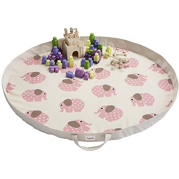 

Игровой коврик-сумка 3 Sprouts Розовый слоник (Pink Elephant SPR1301). Арт. 00048