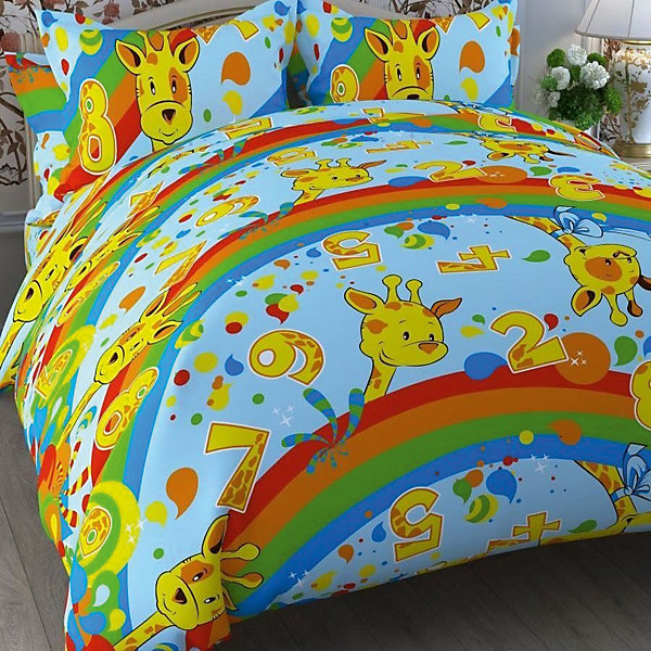 

Детское постельное белье 1,5 сп Letto, Жираф, Оранжевый