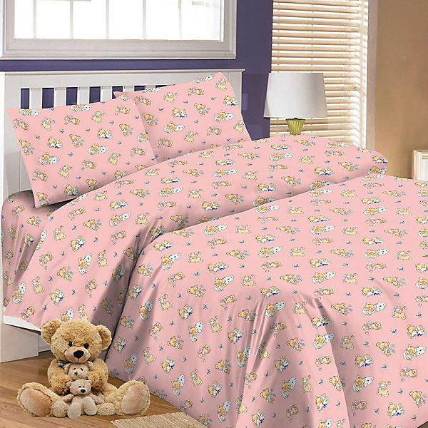

Детское постельное белье 3 предмета Letto, простыня на резинке, BGR-63, Розовый, Детское постельное белье 3 предмета Letto, простыня на резинке, BGR-63