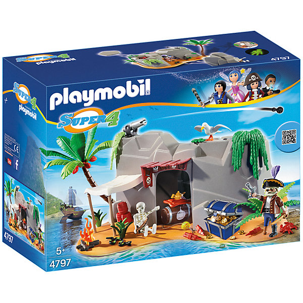 

Конструктор Playmobil "Супер 4" Пещера Пирата