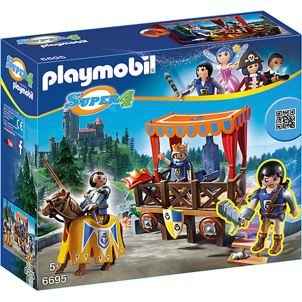 

Конструктор Playmobil "Супер 4" Королевская Трибуна с Алексом