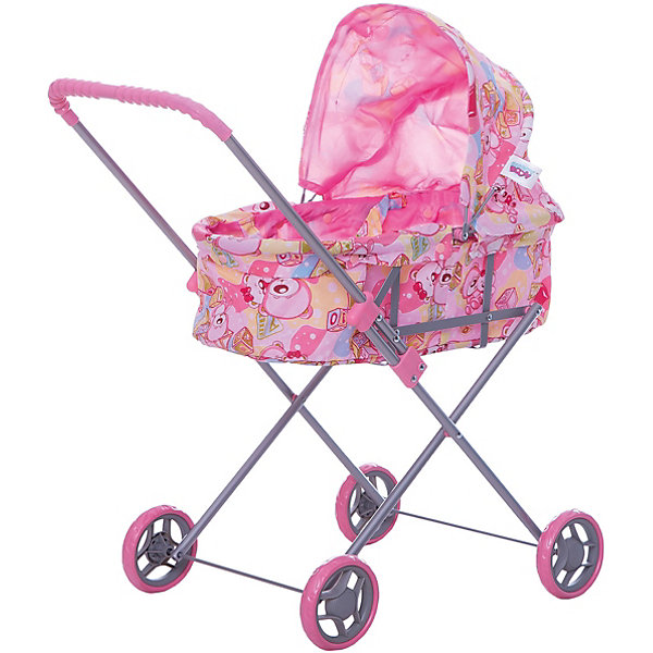

Коляска для кукол Buggy Boom , светло-розовая, Розовый