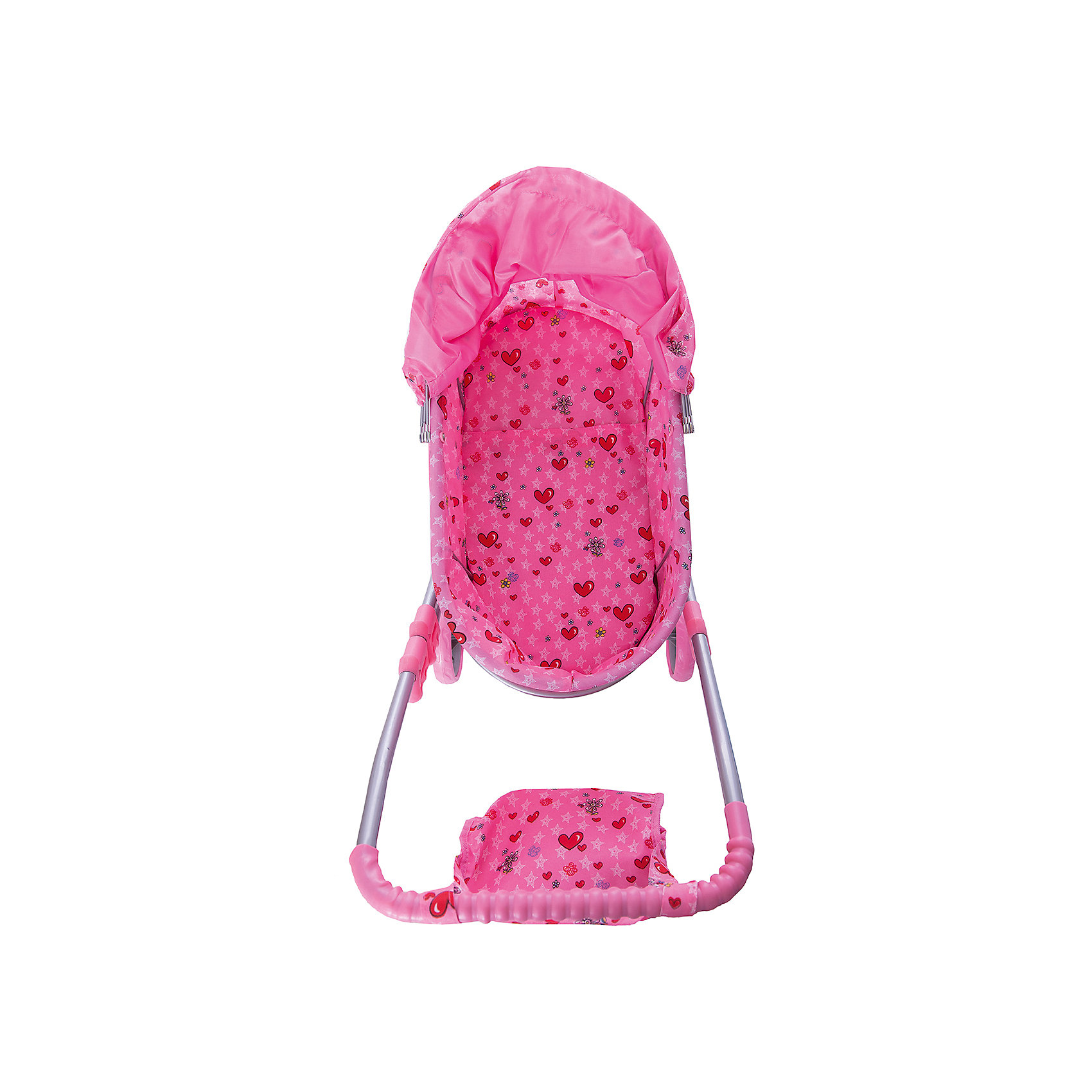 фото Коляска-люлька для кукол с сумкойBuggy Boom, светло-розовая