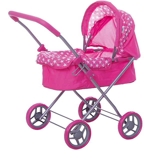 

Коляска для кукол Buggy Boom, розовая, Розовый