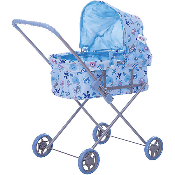 

Коляска для кукол Buggy Boom, голубая, Розовый