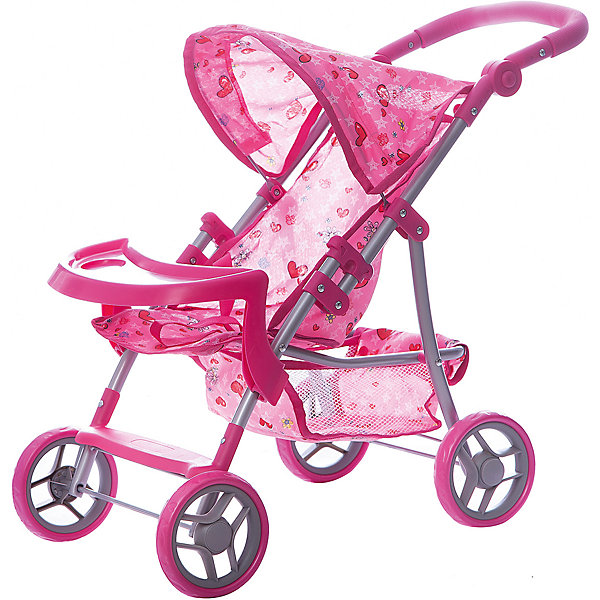 

Коляска для кукол Buggy Boom, светло-розовая, Розовый