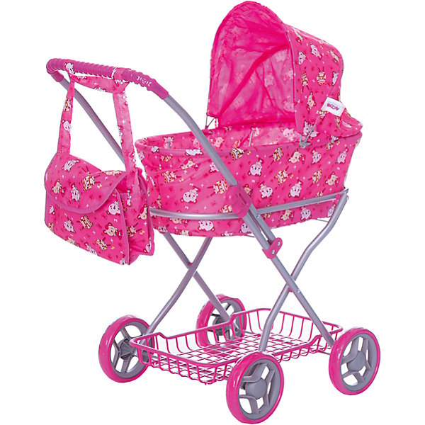 

Коляска для кукол Buggy Boom , ярко-розовая, Розовый
