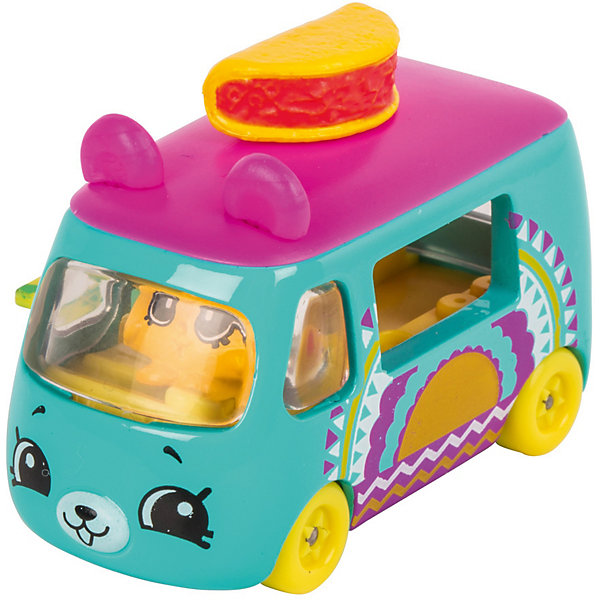 

Игровой набор Moose "Cutie Car" Машинка с мини-фигуркой Shopkins, Traveling Taco, Синий