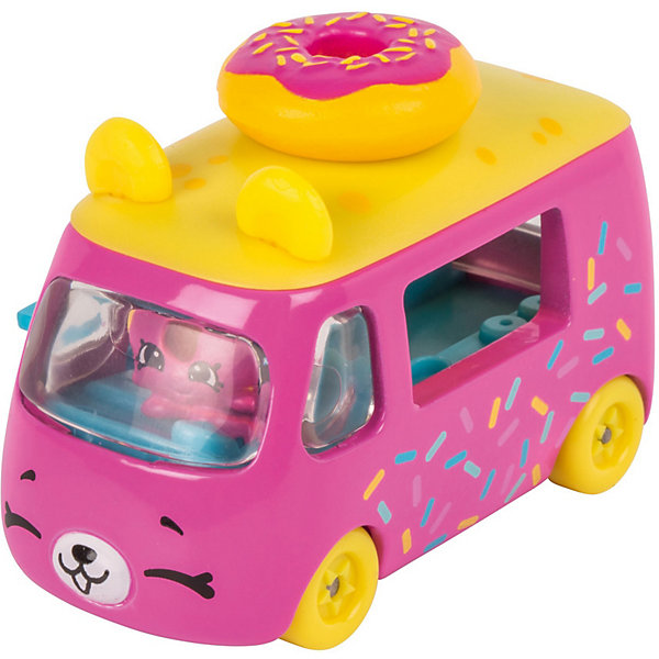 

Игровой набор Moose "Cutie Car" Машинка с мини-фигуркой Shopkins, Donut Express, Розовый