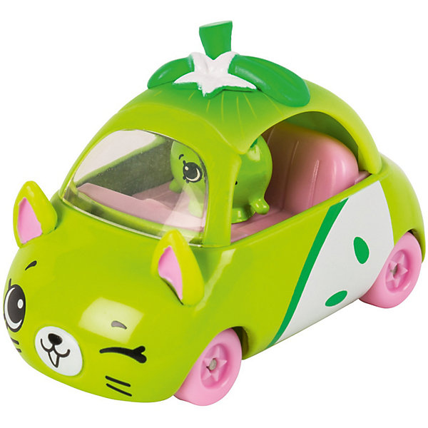 

Игровой набор Moose "Cutie Car" Машинка с мини-фигуркой Shopkins, Peely Apple Wheels, Светло-зеленый