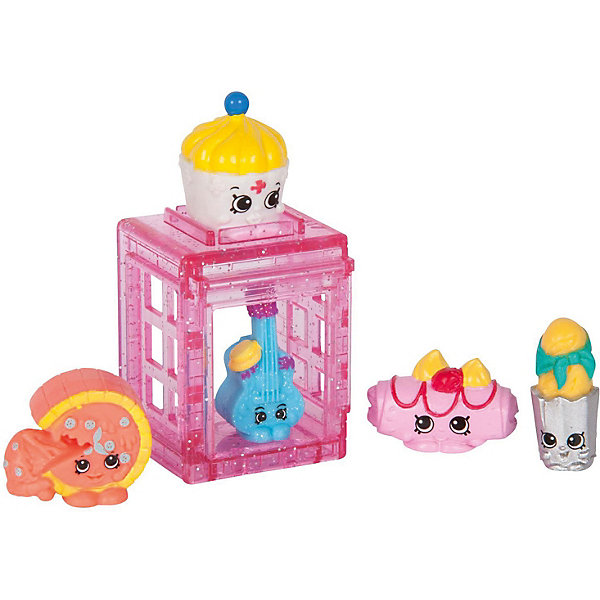 

Фигурки Moose "Shopkins" с элементом здания Европа, 5 шт, Розовый