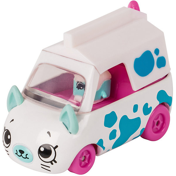 

Игровой набор Moose "Cutie Car" Машинка с мини-фигуркой Shopkins, Milk Moover, Белый
