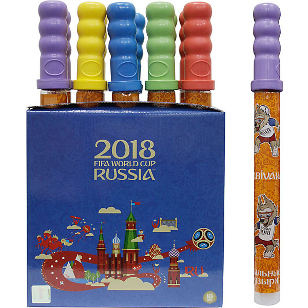 

Мыльные пузыри FIFA-2018 1Toy 200 мл., Разноцветный
