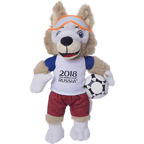 1Toy Мягкая игрушка FIFA-2018 1Toy Волк Забивака, 33 см