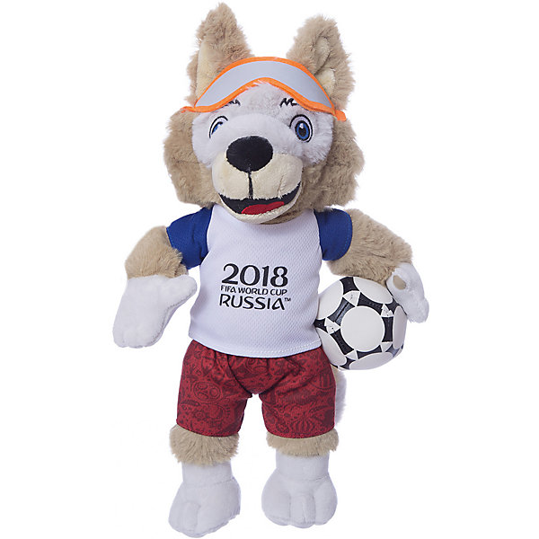 

Мягкая игрушка FIFA-2018 1Toy Волк Забивака, 33 см, Разноцветный