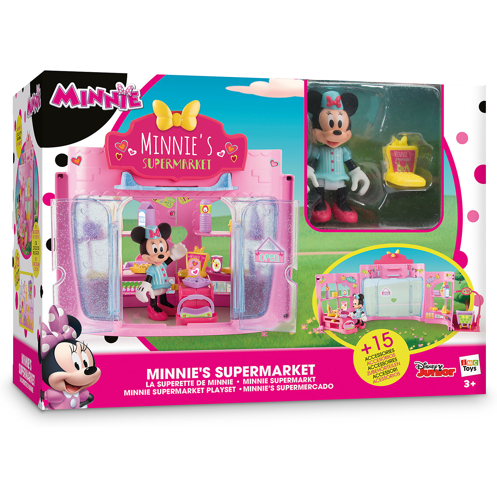 фото Disney Игровой набор "Минни: Супермаркет" (36 см, фиг. 8 см, аксесс.) Imc toys