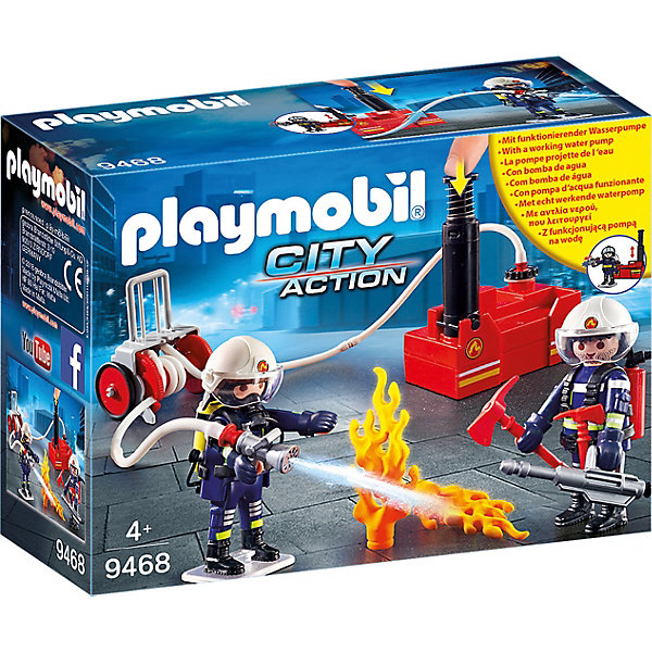 

Игровой набор Playmobil «Пожарная служба: пожарные с водяным насосом»