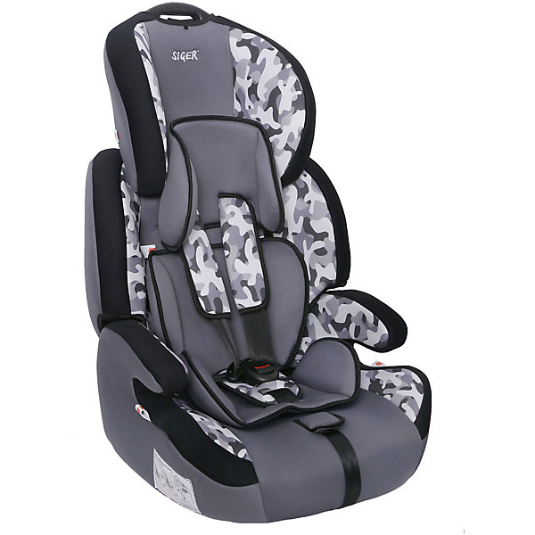 

Автокресло Siger Art Стар 9-36 кг, Милитари, Серый