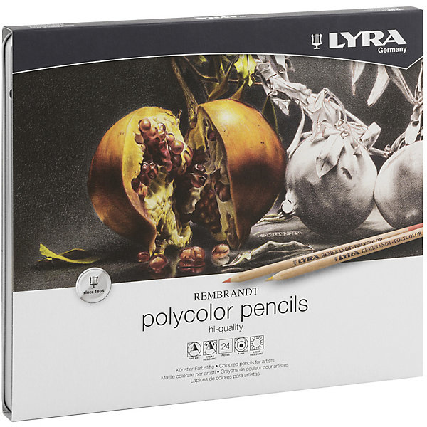 фото Профессиональные художественные карандаши POLYCOLOR, 24 цветов Lyra