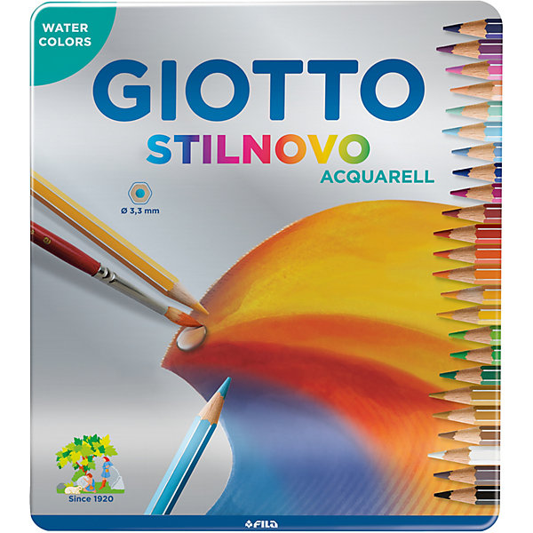 

Цветные акварельные карандаши GIOTTO, 24 штук, Разноцветный
