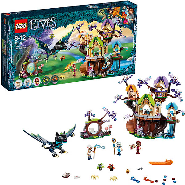 LEGO Конструктор LEGO Elves 41196: Нападение летучих мышей на Дерево эльфийских звёзд