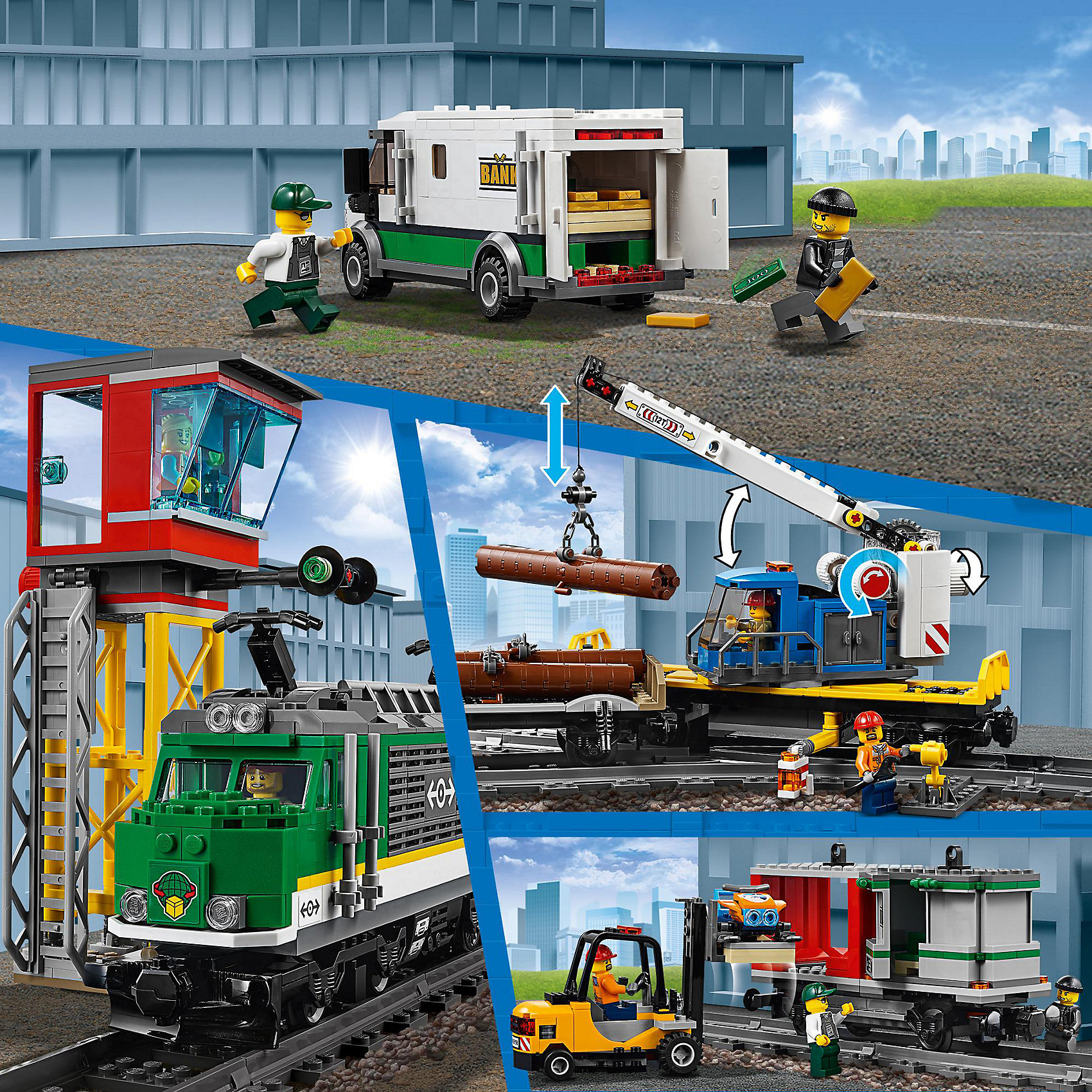 фото Конструктор LEGO City 60198: Товарный поезд