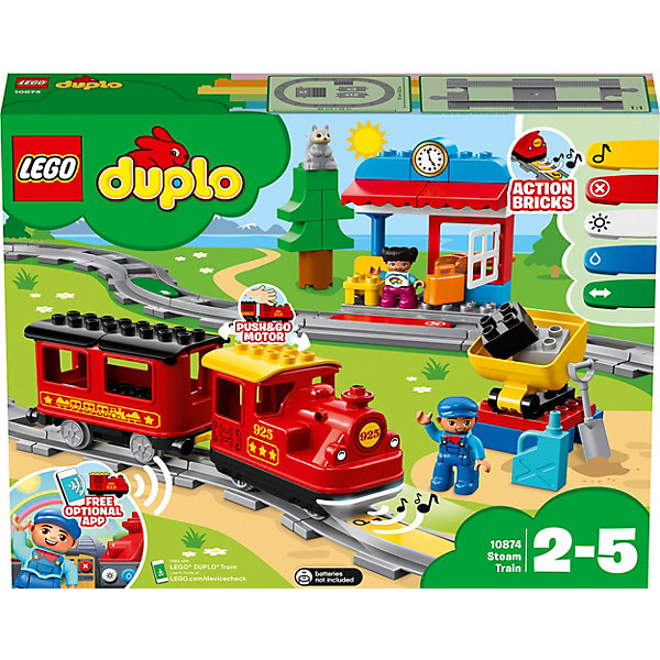 

Конструктор LEGO DUPLO Town 10874: Поезд на паровой тяге