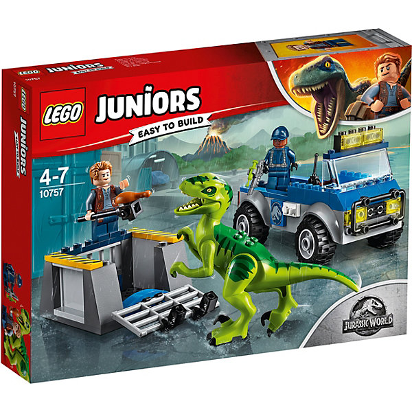 LEGO Конструктор LEGO Juniors 10757: Грузовик спасателей для перевозки раптора