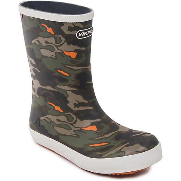 

Резиновые сапоги CLASSIC INDIE CAMO Viking для мальчика, Зеленый