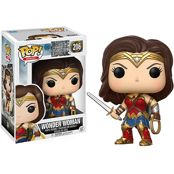 

Фигурка Funko POP! Vinyl: DC "Лига справедливости" Чудо-женщина, 13708, Разноцветный