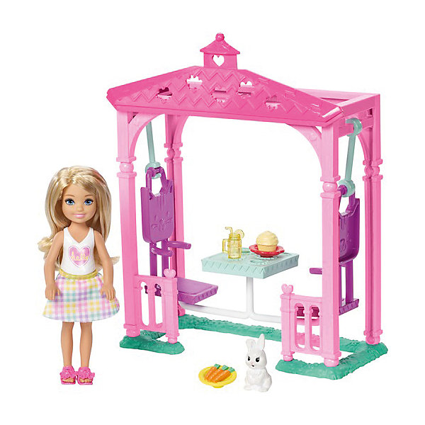 

Игровой набор с мини-куклой Barbie Челси с беседкой