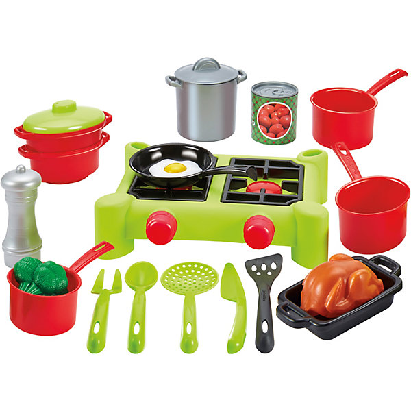 

Игровой набор Ecoiffier 100% Chef плита с продуктами, 21 предмет, Weiß/beige, Игровой набор Ecoiffier 100% Chef плита с продуктами, 21 предмет