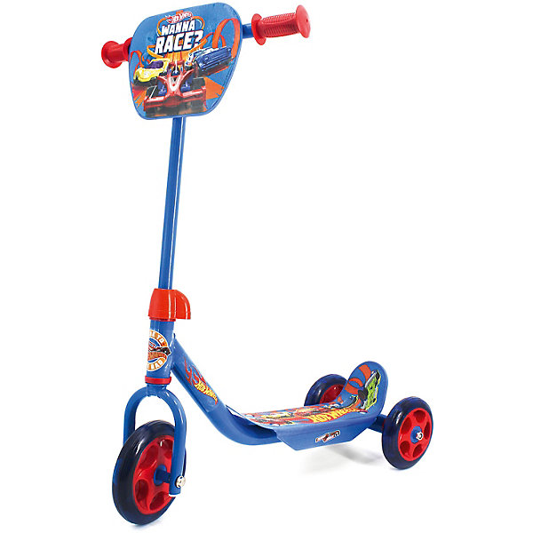 

Трехколесный самокат Next Hot wheels, синий, Трехколесный самокат Next Hot wheels,