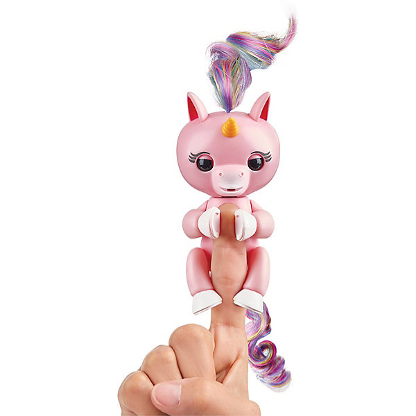 WowWee Интерактивный единорог Fingerlings Гемма, 12 см (розовый) WowWee