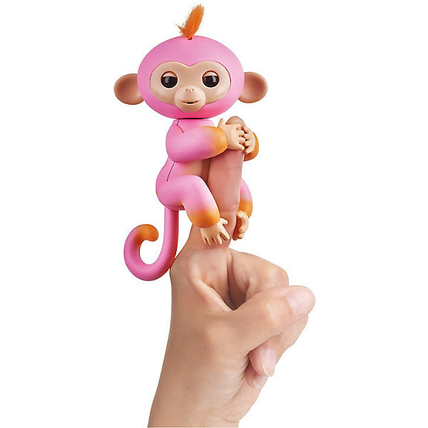 

Интерактивная обезьянка WowWee Fingerlings Саммер, 12 см (розовая с оранжевым)