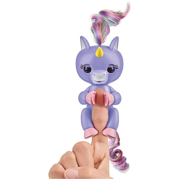 WowWee Интерактивный единорог Fingerlings Алика, 12 см (пурпурный) WowWee