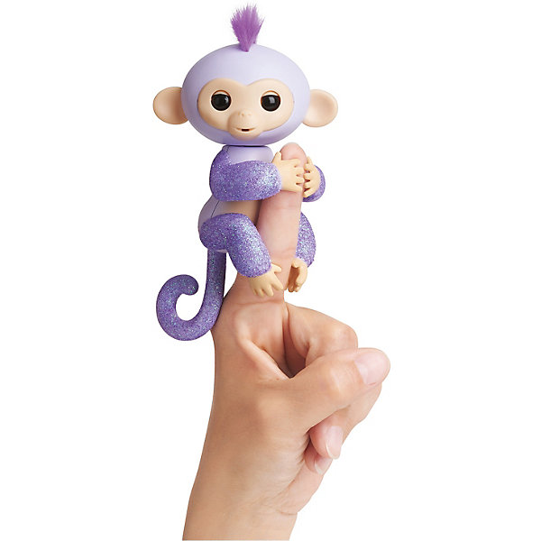 Интерактивная обезьянка Fingerlings Кики, 12 см (светло-пурпурная) WOWWEE 8265856