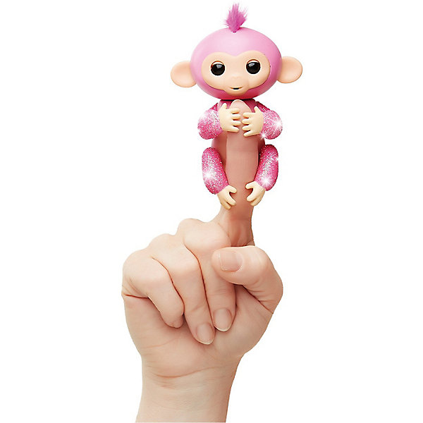 

Интерактивная обезьянка Fingerlings Роза, 12 см (розовая) WowWee