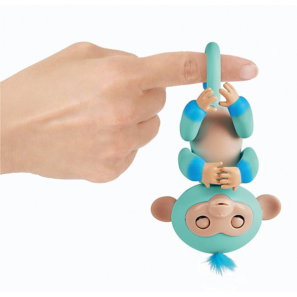 

Интерактивная обезьянка WowWee Fingerlings Эдди, 12 см (голубая)