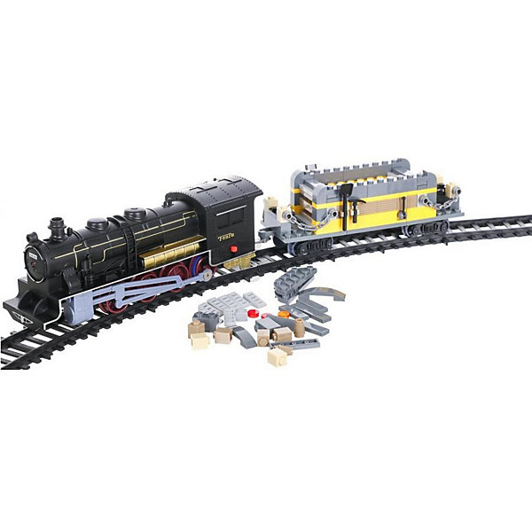 

Железная дорога -конструктор с локомотивом Taigen, 120 деталей, Черный