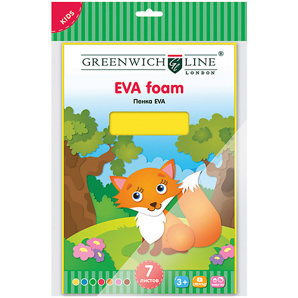 

Набор для аппликации Greenwich Line «Пенка EVA» А4, 7 листов