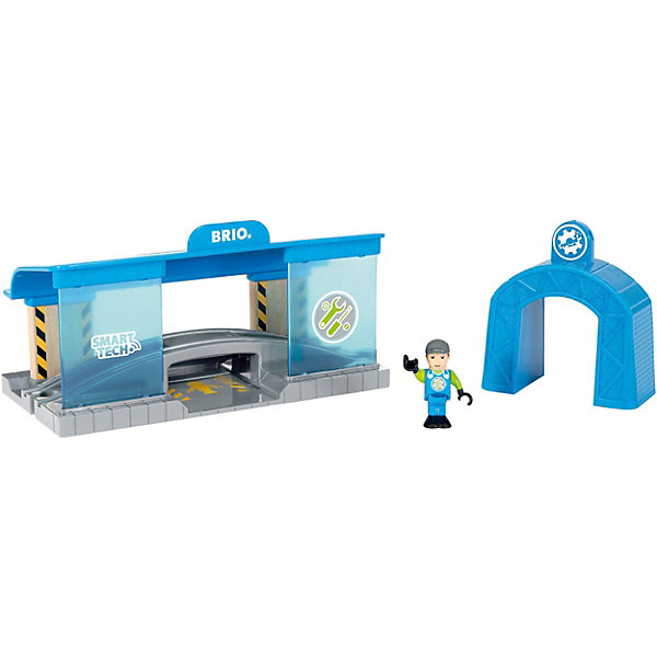 

Игровой набор Brio Smart Tech Вагоноремонтная мастерская